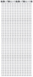  Partyfüggöny - Csillagok, ezüst, 100x245cm (GNT4-018)