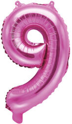 9'' számú fólia lufi, 35 cm, sötét rózsaszín (FB10M-9-006)