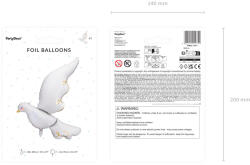 Dove fólia lufi, 80x100 cm, mix (FB131)