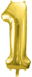  1'' számú fólia lufi, 72 cm, világos arany (FB230S-1-019J)