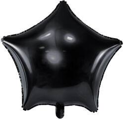  Fóliás Balloon Star, 48cm, fekete (FB3M-010)