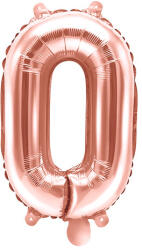 0'' számú fólia lufi, 35 cm, rózsaszín arany (FB10M-0-019R)