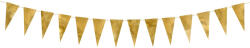  Arany tükörfényes girland zászlókkal 2, 15 m - DIY dekoráció (FLG13-019M)