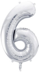 6'' számú fólia lufi, 86 cm, ezüst (FB1M-6-018)