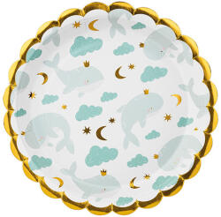  Tányérok Bálnák, keverék, 18 cm (1 pkt / 6 db. ) (TPP78)