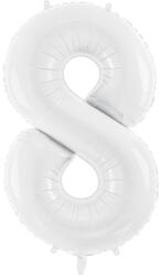  8'' számú fóliaballon, 86 cm, fehér (FB130-8-008)