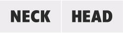  Vicces táblák Head & Neck (1 db / 2 db) (TDZ9)
