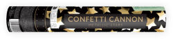  Confetti cannon with stars, gold, 28cm (TUKST28-019)