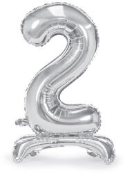  Álló fólia lufi ''2'' számú, 70cm, ezüst (FB102M-2-018)