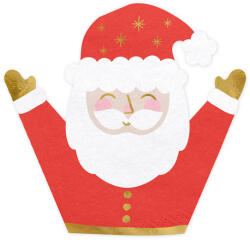  Szalvéták Mikulás mintás, 16x15cm (1 db / 20 db) (SPK17)