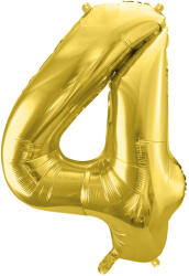  4'' számú fólia lufi, 72 cm, világos arany (FB230S-4-019J)