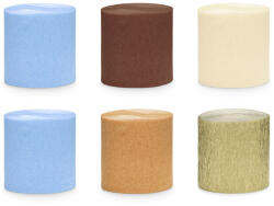  Crepe szalag kék és barna árnyalatokban, 5 cm x 10 m, 6 db (KRES3)