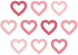  Italcímkék Szívek, 6, 5x6 cm, mix (1 pkt / 10 db. ) (WSZ10)