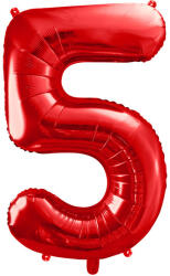  5'' számú fólia lufi, 86 cm, piros (FB1M-5-007)