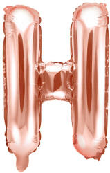  Fólia Lufi Betű ''H'', 35cm, rosegold (FB2M-H-019R)