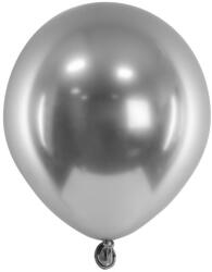 Fényes léggömbök 12 cm, sötét ezüst (1 db / 50 db) (CHB1-5-018C-50)