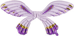  Foil Balloon Butterfly Wings, Matte Purple, 102 x 50 cm (FBS2)