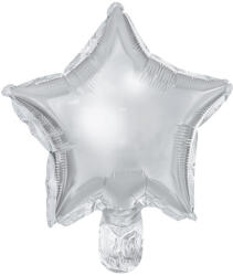 Fólia lufi Stars, 25cm, ezüst (1 db / 25 db. ) (FB120M-018)