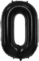  0'' számú fóliás léggömb, 86 cm, fekete (FB1M-0-010)
