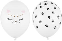  Lufi 30 cm, macska, pasztell tiszta fehér (1 db / 50 db) (SB14P-306-008)