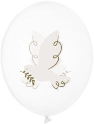  Léggömbök 30 cm, Dove, kristálytiszta (1 db / 6 db) (SB14C-204-000-6)
