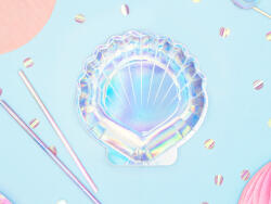  Tányérok Mermaid - Seashell, irizáló, 18, 5 cm (1 db / 6 db. ) (TPP43-017)