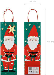  Ajándéktáska Mikulás, 11x36x10 cm, mix (TNP28)