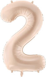  Foil Balloon Number ''2'', 72cm, dark beige (FB230T-2-013C)