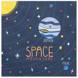  Szalvéták Space Party, 33x33cm (1 db / 20 db) (SP33-57)