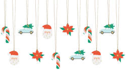  Ajándékcímkék Mikulás, mix (1 db / 12 db) (ZDZ20)