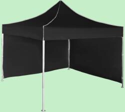 Expodom Gyorsan összecsukható sátor 3x3 m - alumínium, Fekete, 2 oldalfal