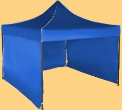 Expodom Gyorsan összecsukható sátor 3x3 m - acél, Kék, 3 oldalfal