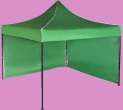 Expodom Gyorsan összecsukható sátor 3x3 m - acél, Zöld, 2 oldalfal