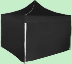 Expodom Gyorsan összecsukható sátor 3x3 m - alumínium, Fekete, 4 oldalfal