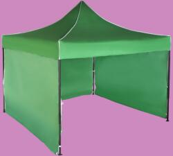 Expodom Gyorsan összecsukható sátor 3x3 m - acél, Zöld, 3 oldalfal