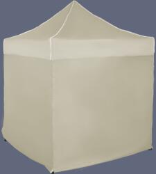 Expodom Gyorsan összecsukható sátor 2x2m - acél, 4 oldalfal, Bézs