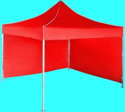 Expodom Gyorsan összecsukható sátor 3x3 m - alumínium, Piros, 2 oldalfal