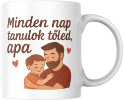 Minden nap tanulok tőled apa bögre (minden_nap_tanulok_toled_apa_bogre)