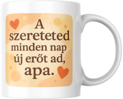  A szereteted minden nap új erőt ad apa bögre (a_szereteted_minden_nap_uj_erot_ad_apa_bogre)