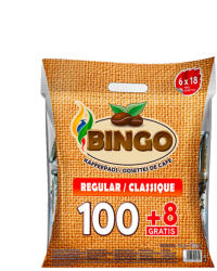 Bingo Regular compatibile Senseo 100 paduri + 8 gratis