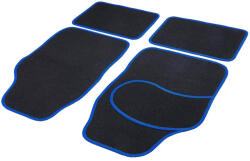Carguard Univerzális textil autószőnyeg szett - 64 x 44 cm / 44 x 29 cm - fekete, kék (GL-55834A)