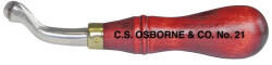C. S Osborne & Co Scula de marcare margine piele. CS. Osborne (Numar: 2) (21-2)