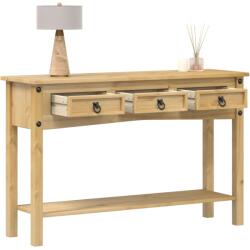 vidaXL Конзолна маса "Corona" 114x34, 5x73 см Масивна дървесина, бор (4005666)