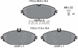 TEXTAR 2207601 Set placute frana, frana disc