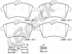 BRECK set placute frana, frana disc BRECK 23881 00 701 10 (23881 00 701 10)