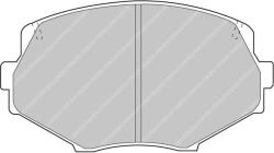 FERODO set placute frana, frana disc FERODO FCP1011H (FCP1011H)
