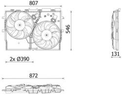 MAHLE Ventilator, radiator MAHLE BEHR *** PREMIUM LINE *** CFF 627 000P (CFF 627 000P)