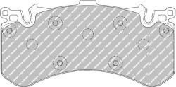FERODO set placute frana, frana disc FERODO FCP4468H (FCP4468H)