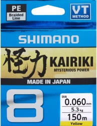 Shimano Kairiki 8 150m Yellow 0.190mm/12.0kg (59WPLA58R34)