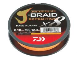 Daiwa J-Braid Expedition X8 150m, 0.13mm, smash orange (12550-013)